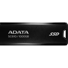 Накопитель SSD A-Data USB3.1 1TB SC610-1000G-CBK/RD SC610 черный