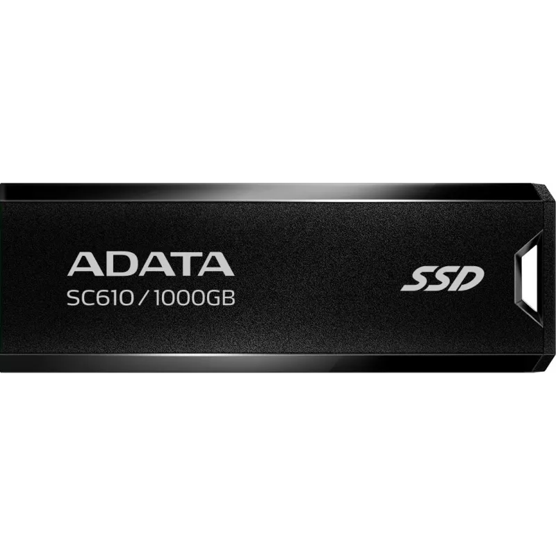 Накопитель SSD A-Data USB3.1 1TB SC610-1000G-CBK/RD SC610 черный