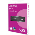 Накопитель SSD A-Data USB 3.1 500GB SC610-500G-CBK/RD SC610 1.8" черный