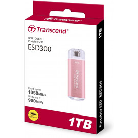 Накопитель SSD Transcend USB-C 1TB TS1TESD300P ESD300 розовый