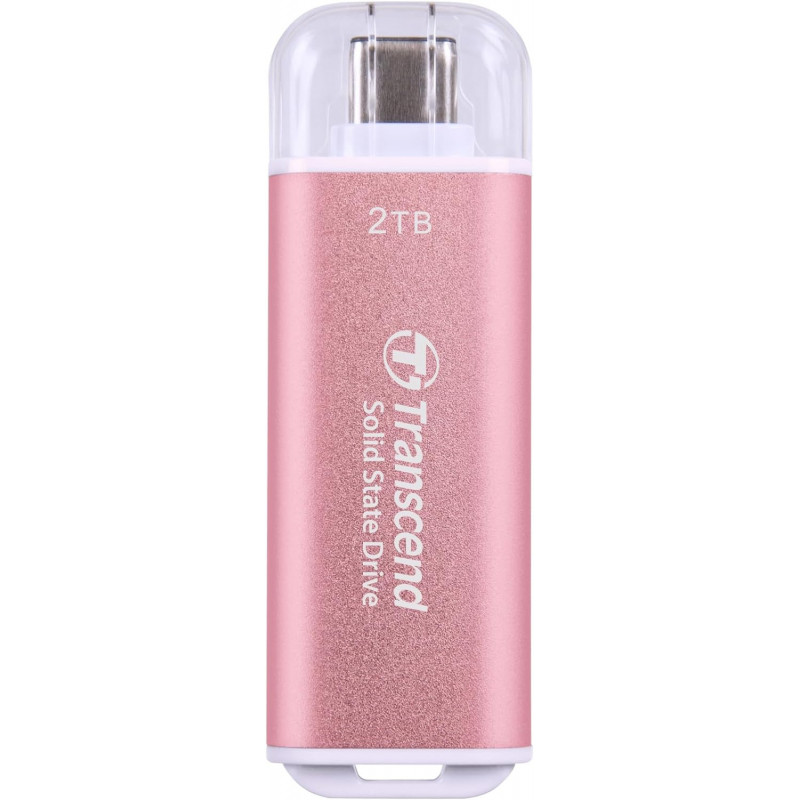 Накопитель SSD Transcend USB-C 2TB TS2TESD300P ESD300 розовый