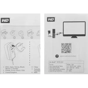  WD USB30 18TB WDBBGB0180HBKEESN My Book 35quot 