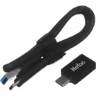 Накопитель SSD Netac USB-C 120GB NT01Z6S-120G-32SL Z6S 2.5" серебристый
