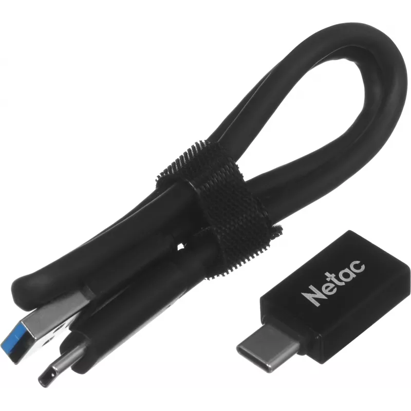 Накопитель SSD Netac USB-C 120GB NT01Z6S-120G-32SL Z6S 2.5" серебристый