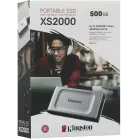 Накопитель SSD Kingston USB3.2 Gen2x2 500GB SXS2000/500GA XS2000 серебристый