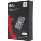 Накопитель SSD Netac USB-C 2000GB NT01ZX20II-2T0-32BK ZX20 II черный