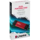 Накопитель SSD Kingston USB3.2 Gen2 512GB SPSD/512GB красный