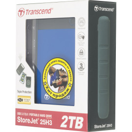 Жесткий диск Transcend USB 3.0 2Tb TS2TSJ25H3B StoreJet 25H3 (5400rpm) 2.5