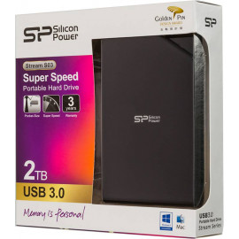 Жесткий диск Silicon Power USB 3.0 2Tb SP020TBPHDS03S3K S03 Stream 2.5