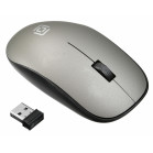 Мышь Оклик 515MW черный/серый оптическая (1000dpi) беспроводная USB для ноутбука (3but)