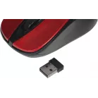 Мышь Оклик 675MW черный/красный оптическая 1200dpi беспров. USB для ноутбука 3but (1025919)