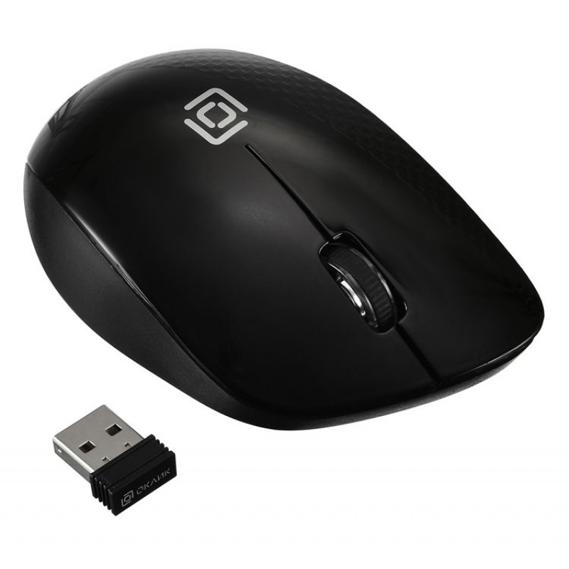 Мышь Оклик 695MW черный оптическая (1000dpi) беспроводная USB для ноутбука (3but)