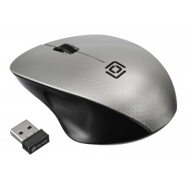 Мышь Оклик 695MW черный/серебристый оптическая (1000dpi) беспроводная USB для ноутбука (3but)