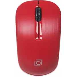 Мышь Оклик 525MW черный/красный оптическая 1000dpi беспров. USB для ноутбука 3but (1090720)