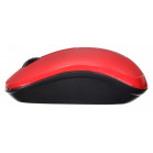 Мышь Оклик 525MW черный/красный оптическая (1000dpi) беспроводная USB для ноутбука (3but)