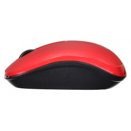 Мышь Оклик 525MW черный/красный оптическая (1000dpi) беспроводная USB для ноутбука (3but)
