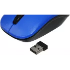 Мышь Оклик 525MW черный/синий оптическая 1000dpi беспров. USB для ноутбука 3but (1090723)