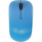 Мышь Оклик 525MW черный/голубой оптическая 1000dpi беспров. USB для ноутбука 3but (1090724)