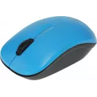 Мышь Оклик 525MW черный/голубой оптическая 1000dpi беспров. USB для ноутбука 3but (1090724)