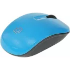 Мышь Оклик 525MW черный/голубой оптическая 1000dpi беспров. USB для ноутбука 3but (1090724)