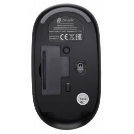 Мышь Оклик 535MW черный/серый оптическая (1000dpi) беспроводная USB для ноутбука (3but)