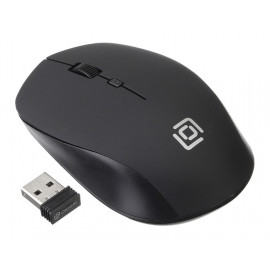 Мышь Оклик 565MW matt черный оптическая (1600dpi) беспроводная USB для ноутбука (4but)