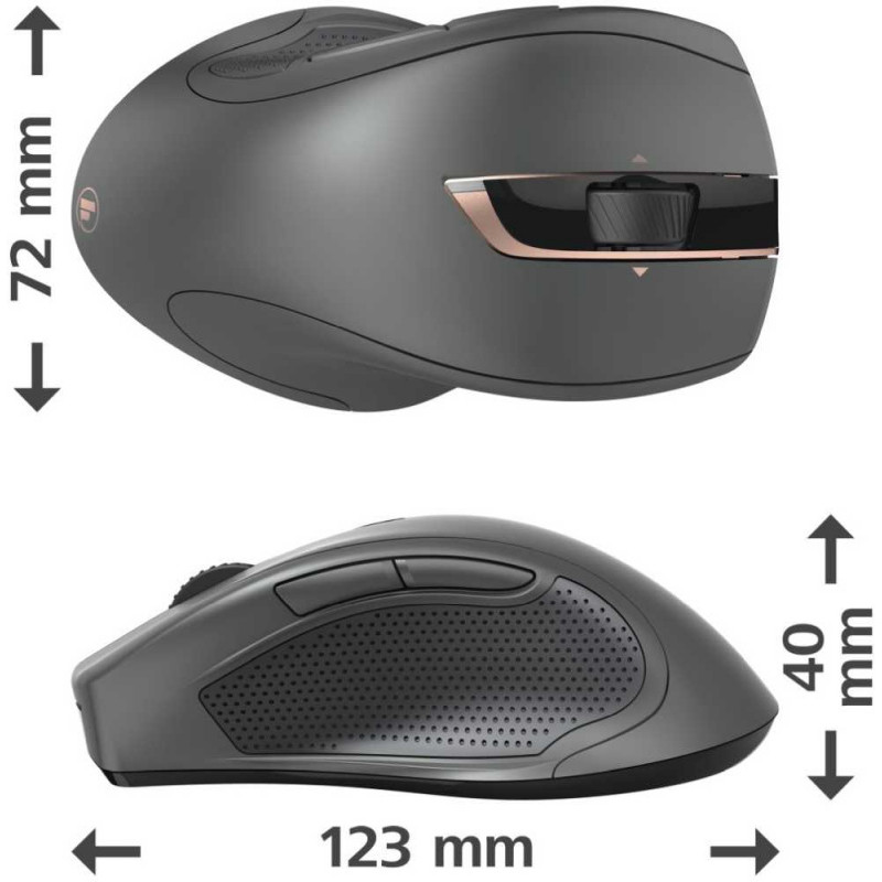 Мышь Hama MW-900 черный лазерная (2400dpi) беспроводная USB для ноутбука (7but)
