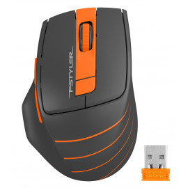 Мышь A4Tech Fstyler FG30 серый/оранжевый оптическая (2000dpi) беспроводная USB (6but)