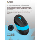 Мышь A4Tech Fstyler FG10 черный/синий оптическая (2000dpi) беспроводная USB (4but)