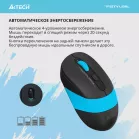Мышь A4Tech Fstyler FG10 черный/синий оптическая (2000dpi) беспроводная USB (4but)
