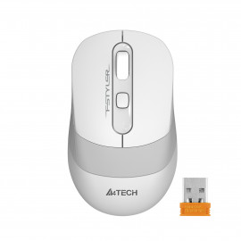Мышь A4Tech Fstyler FG10 белый/серый оптическая (2000dpi) беспроводная USB (4but)