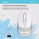 Мышь A4Tech Fstyler FG10 белый/серый оптическая (2000dpi) беспроводная USB (3but)