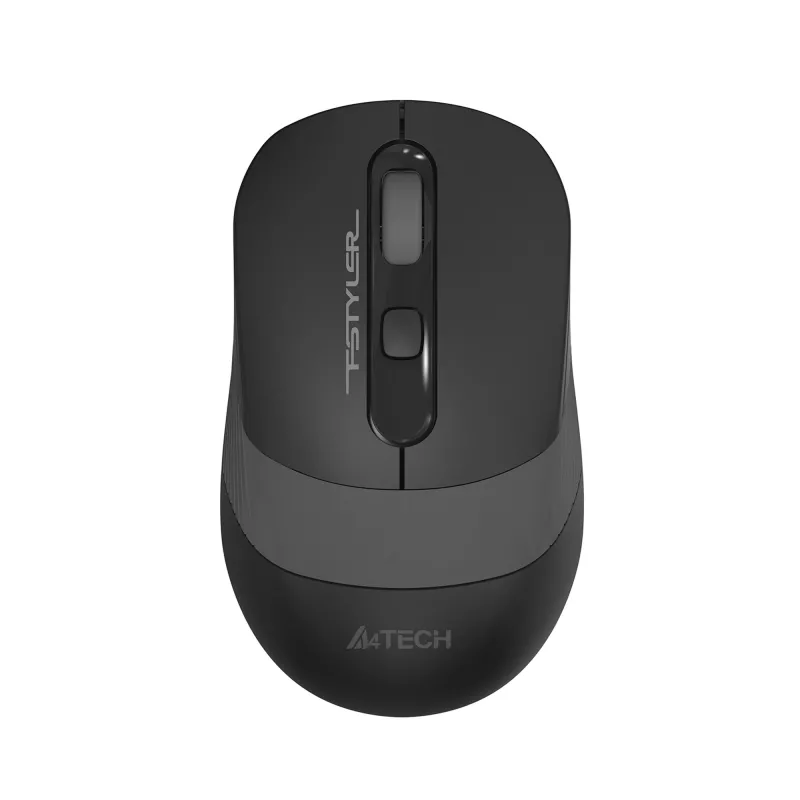 Мышь A4Tech Fstyler FG10S черный/серый оптическая (2000dpi) silent беспроводная USB для ноутбука (4but)