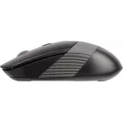 Мышь A4Tech Fstyler FG10S черный/серый оптическая (2000dpi) silent беспроводная USB для ноутбука (4but)