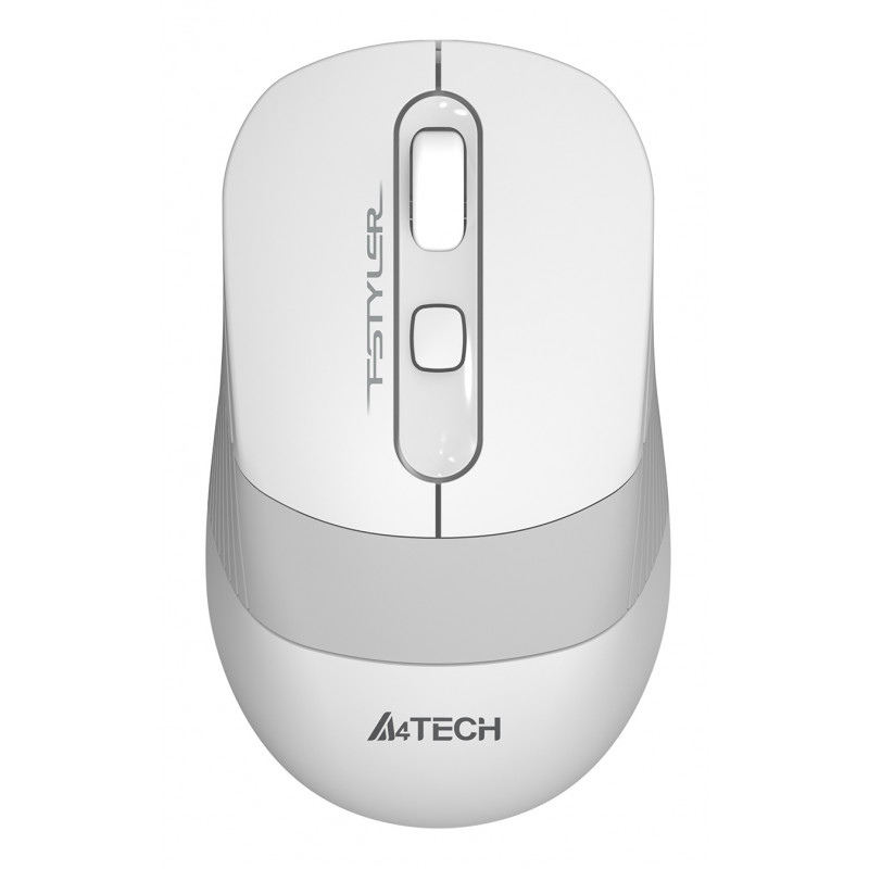 Мышь A4Tech Fstyler FG10S белый/серый оптическая (2000dpi) silent беспроводная USB для ноутбука (4but) Мышь A4Tech Fstyler FG10S белый/серый оптическая (2000dpi) silent беспроводная USB для ноутбука (4but)