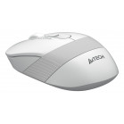 Мышь A4Tech Fstyler FG10S белый/серый оптическая (2000dpi) silent беспроводная USB для ноутбука (4but)