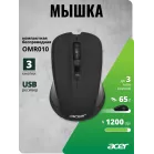 Мышь Acer OMR010 черный оптическая 1200dpi беспров. USB 3but (ZL.MCEEE.005)