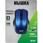Мышь Acer OMR031 черный/синий оптическая 1600dpi беспров. USB 4but (ZL.MCEEE.008)