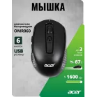 Мышь Acer OMR060 черный оптическая 1600dpi беспров. USB 6but (ZL.MCEEE.00C)
