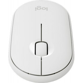 Мышь Logitech Pebble M350 белый оптическая (1000dpi) silent беспроводная BT/Radio USB для ноутбука (3but)