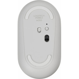 Мышь Logitech Pebble M350 белый оптическая (1000dpi) silent беспроводная BT/Radio USB для ноутбука (3but)