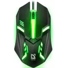 Мышь Defender Cyber MB-560L черный оптическая 1600dpi USB для ноутбука 2but (52560)