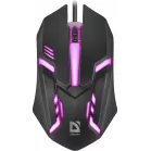 Мышь Defender Cyber MB-560L черный оптическая 1600dpi USB для ноутбука 2but (52560)