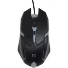 Мышь Defender Cyber MB-560L черный оптическая 1600dpi USB для ноутбука 2but (52560)