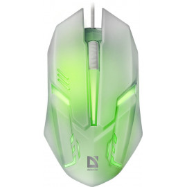 Мышь Defender Cyber MB-560L белый оптическая 1600dpi USB для ноутбука 2but (52561)