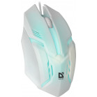 Мышь Defender Cyber MB-560L белый оптическая 1600dpi USB для ноутбука 2but (52561)