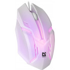 Мышь Defender Cyber MB-560L белый оптическая 1600dpi USB для ноутбука 2but (52561)