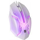 Мышь Defender Cyber MB-560L белый оптическая 1600dpi USB для ноутбука 2but (52561)