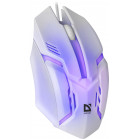 Мышь Defender Cyber MB-560L белый оптическая 1600dpi USB для ноутбука 2but (52561)