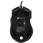 Мышь Оклик 806G черный/красный оптическая (3200dpi) USB (8but)